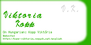 viktoria kopp business card